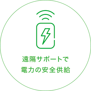 遠隔サポートで電力の安全供給